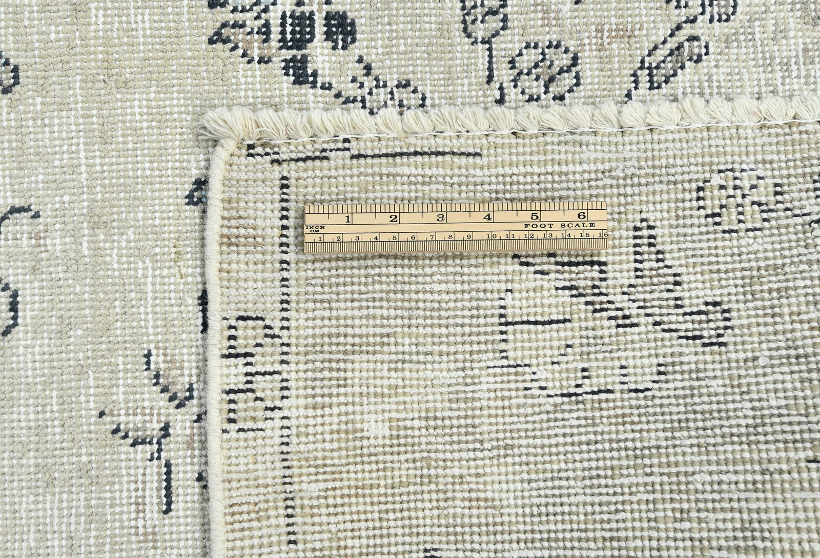 Antique Floral Traditional 6'5X9'2 Distressed Vintage Oriental Rug - 11