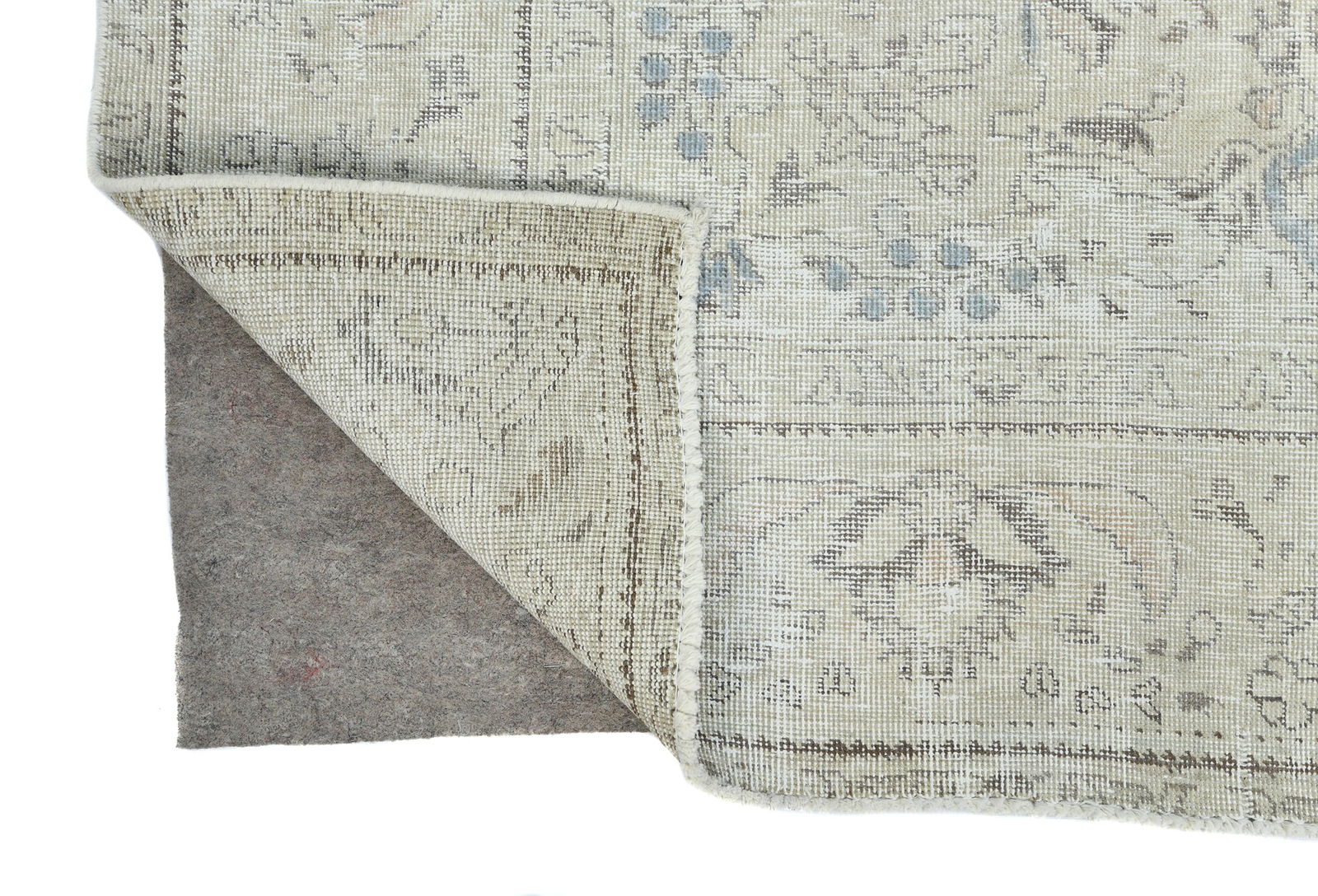 Antique Floral Traditional 6'8X9'3 Distressed Vintage Oriental Rug - 12