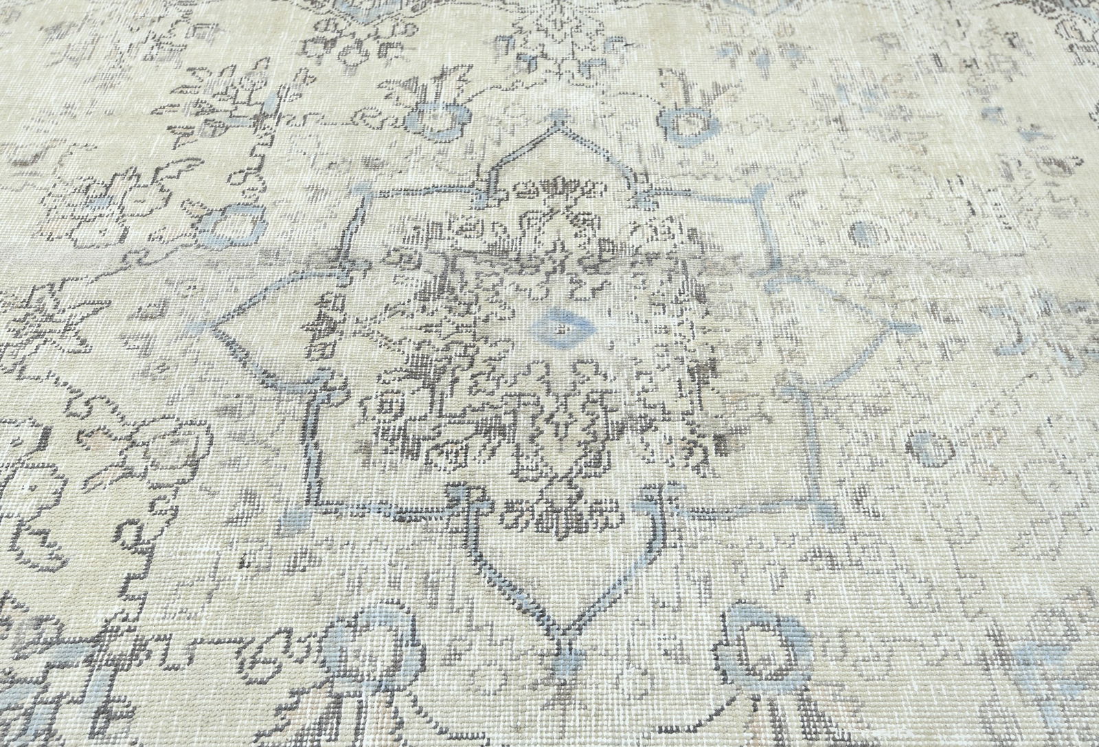 Antique Floral Traditional 6'8X9'3 Distressed Vintage Oriental Rug - 5