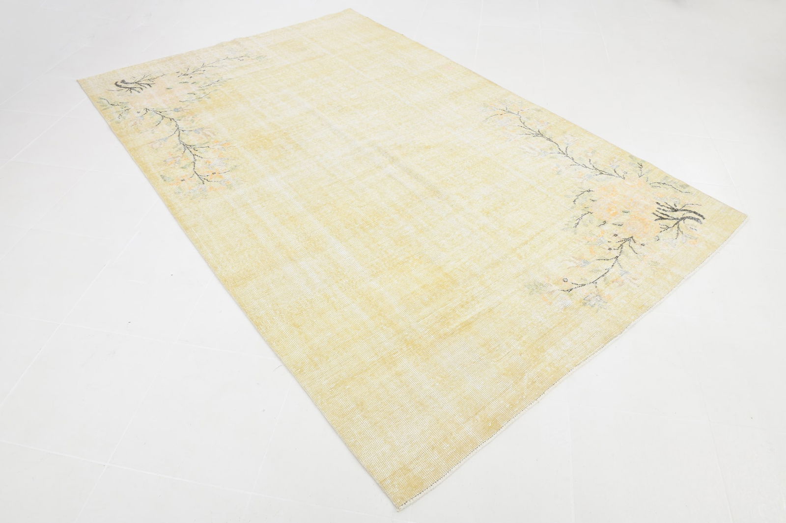 6'0'' x 9'5'' Handmade Vintage Wool Rug - 6092 - 3
