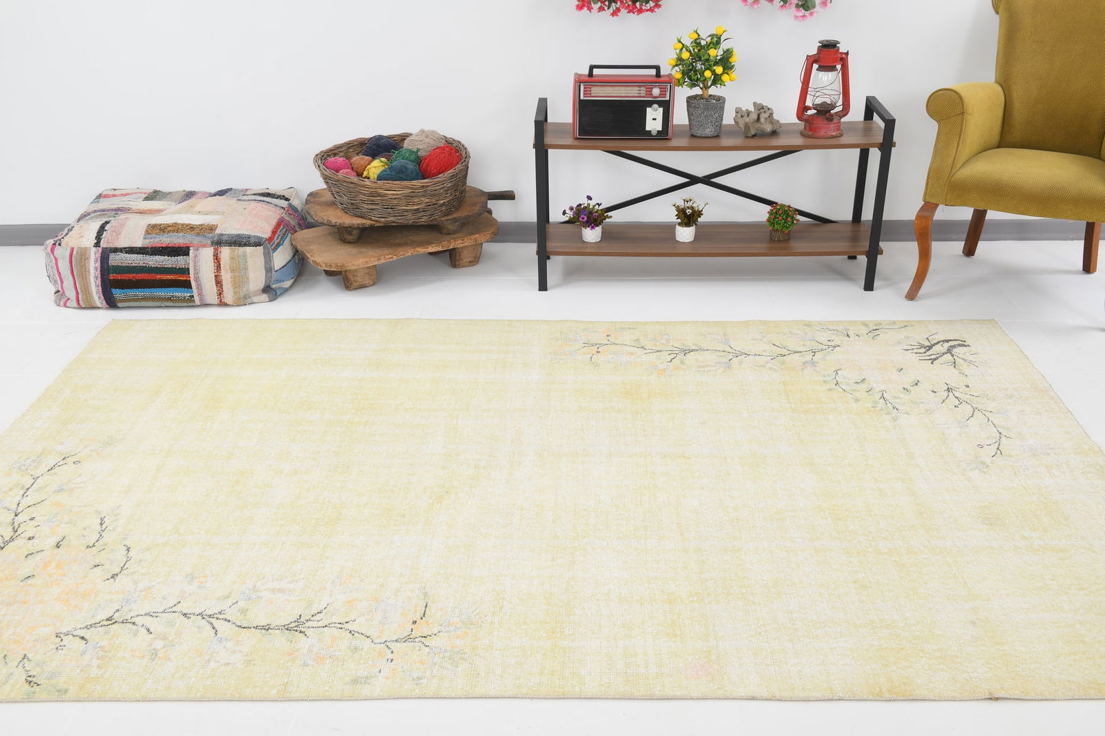 6'0'' x 9'5'' Handmade Vintage Wool Rug - 6092 - 6