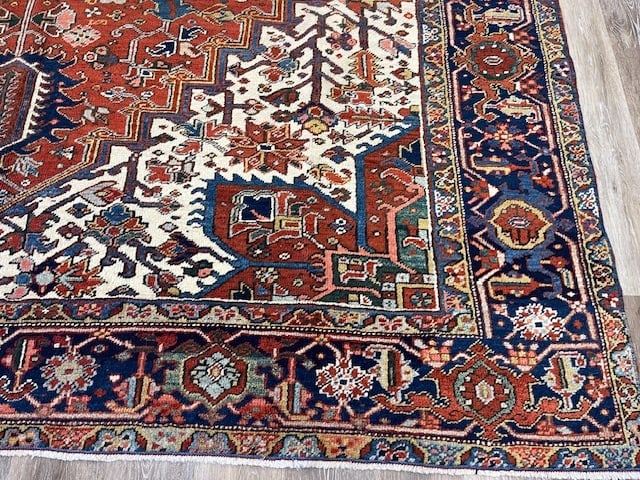 Antique Persian Heriz Rug-5186 - 4