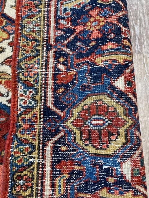 Antique Persian Heriz Rug-5186 - 9