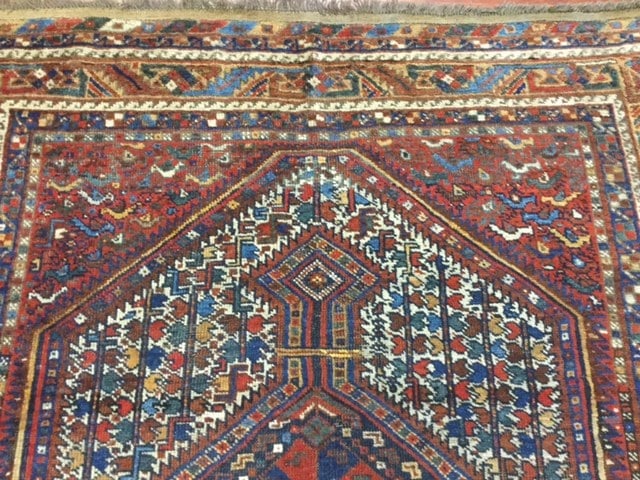 Antique Persian Khamseh/ Shiraz Rug-4510 - 6