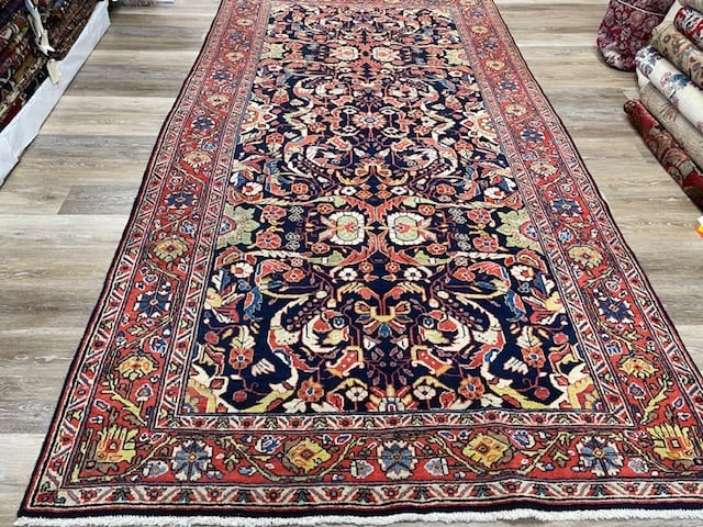 Antique Gallery size Blue Sarouk Rug-5181 (1 of 9)