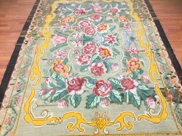 Antique Eastern Euorpe Moldava Kilim Rug-1607 - 3