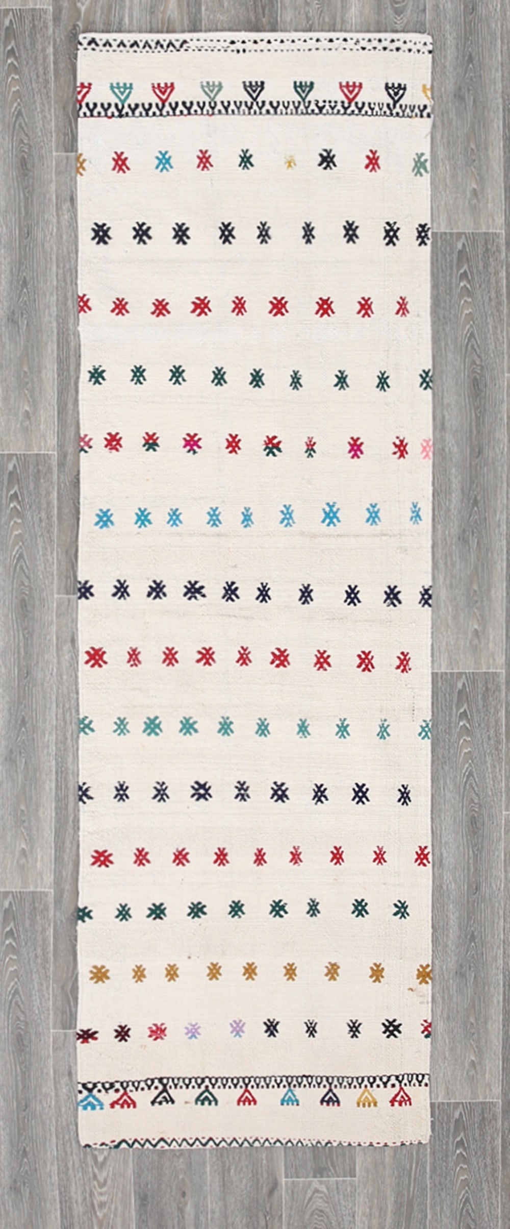 2'6'' x 8'3'' Turkish Vintage Hemp Rug - 1634 (1 of 18)