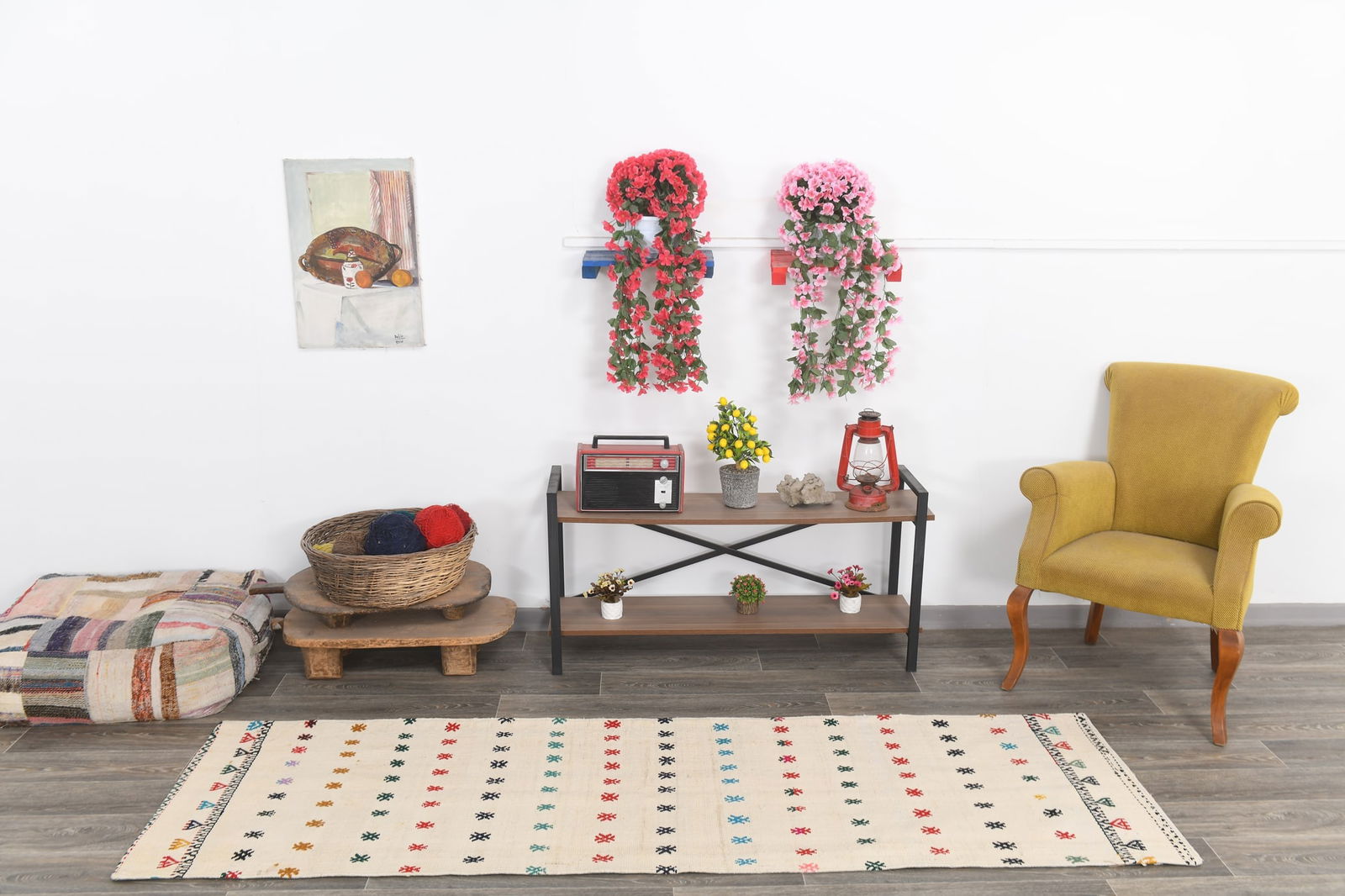 2'6'' x 8'3'' Turkish Vintage Hemp Rug - 1634 - 2