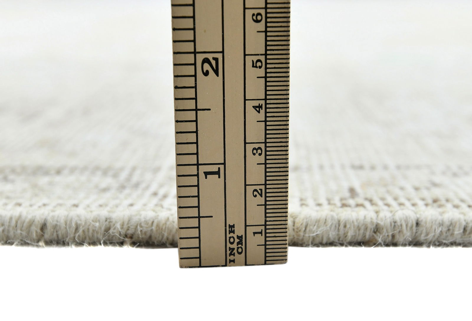 Antique Muted Beige Floral 6X9 Distressed Vintage Oriental Rug - 11