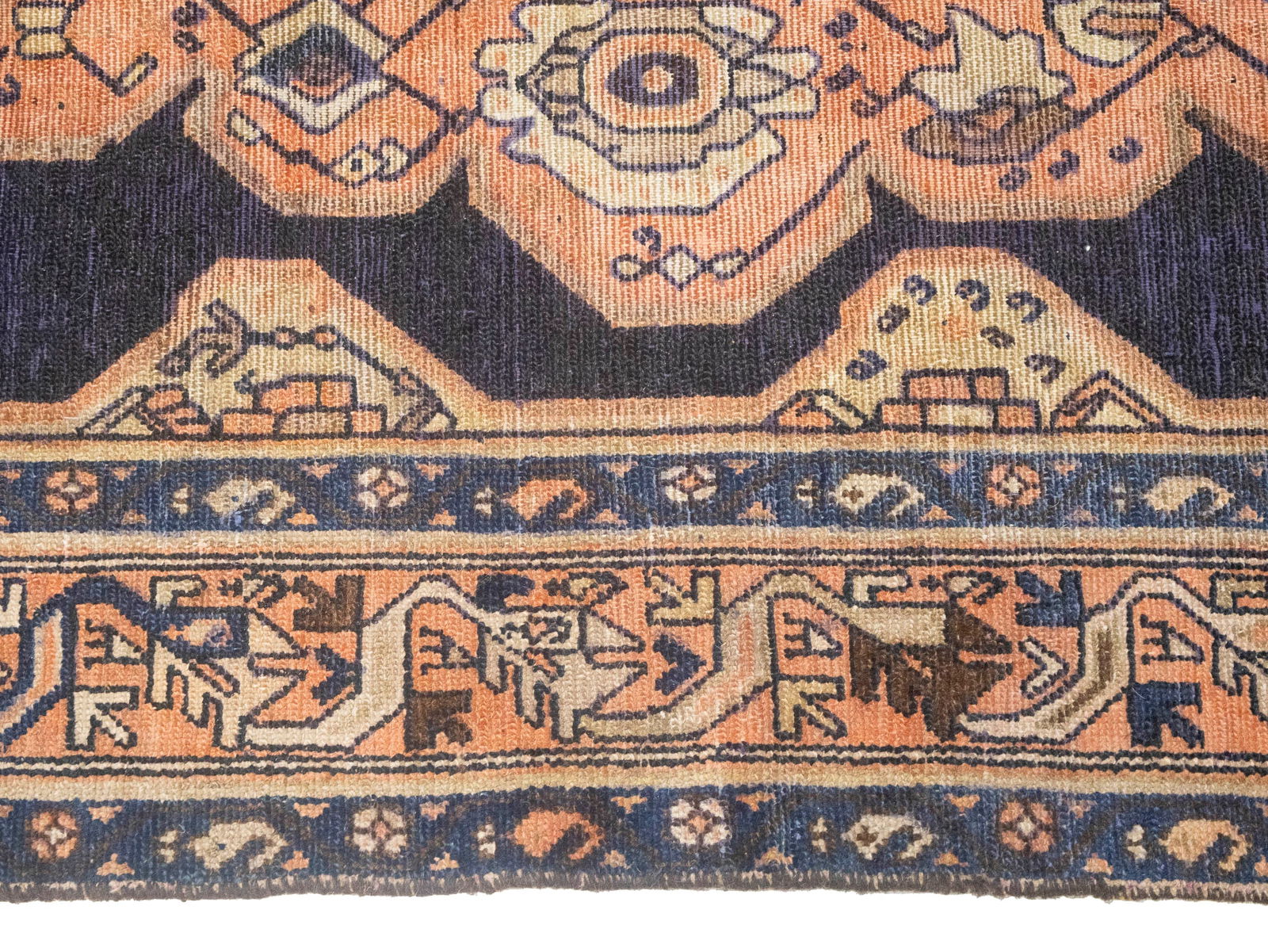 Antique Muted Tribal 5X11 Malayer Persian Rug - 11