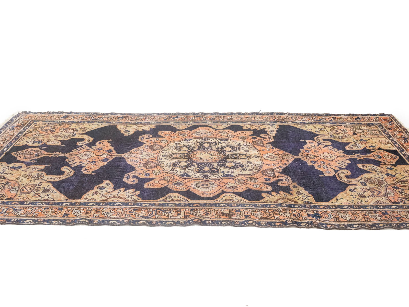 Antique Muted Tribal 5X11 Malayer Persian Rug - 7