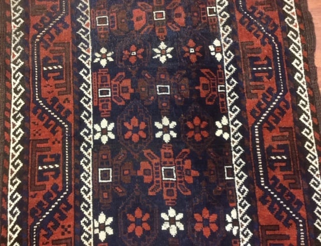 Antique Persian Baluch Runner-4844 - 7
