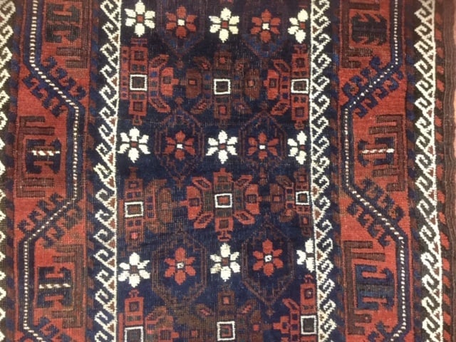 Antique Persian Baluch Runner-4844 - 8