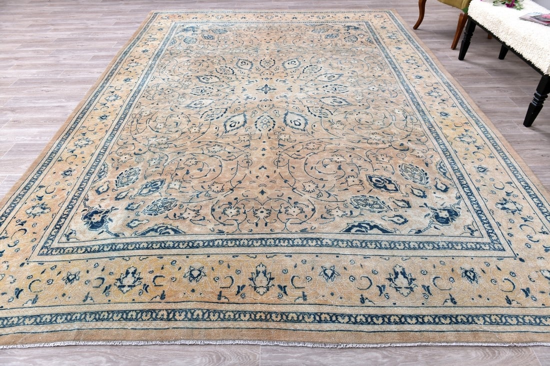 9'8'' x 13'8'' Unique Handmade Vintage Rug - 242586 - 4