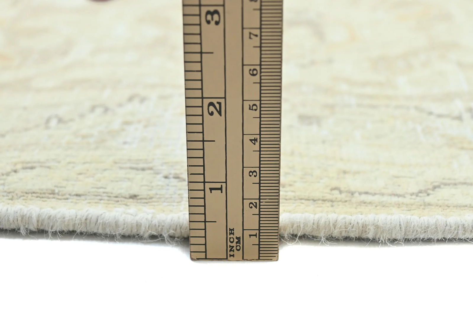 Antique Muted Beige Floral 10X13 Distressed Vintage Oriental Rug - 10