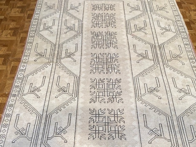 Vintage Turkish Soft Rug-5079 - 4