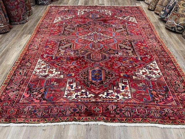 Vintage Persian Heriz Rug-4195 (1 of 8)