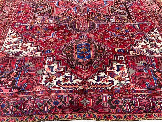 Vintage Persian Heriz Rug-4195 - 5