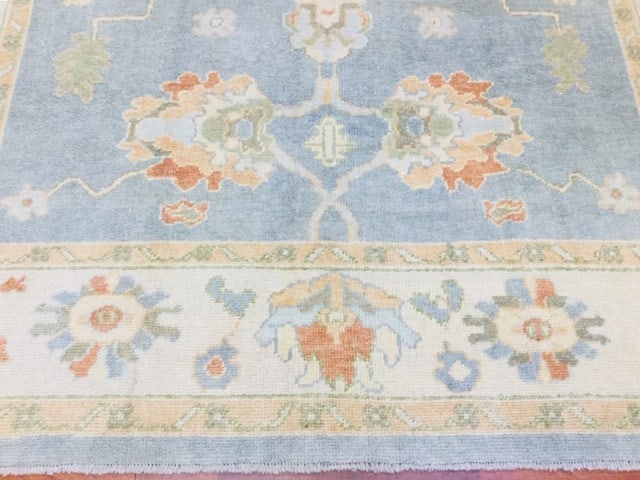 Vintage Turkish Ushak Rug-3934 - 7