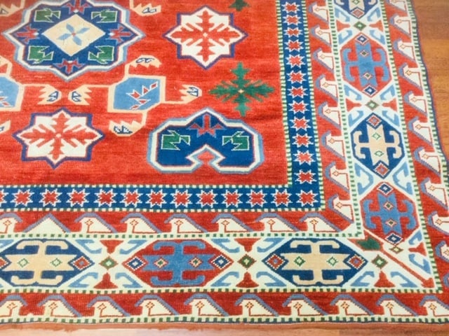 Vintage Kazak Caucasian Rug - 5