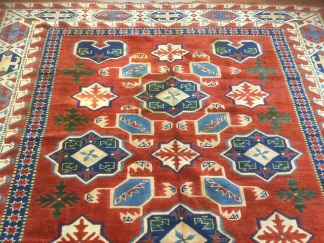 Vintage Kazak Caucasian Rug - 8