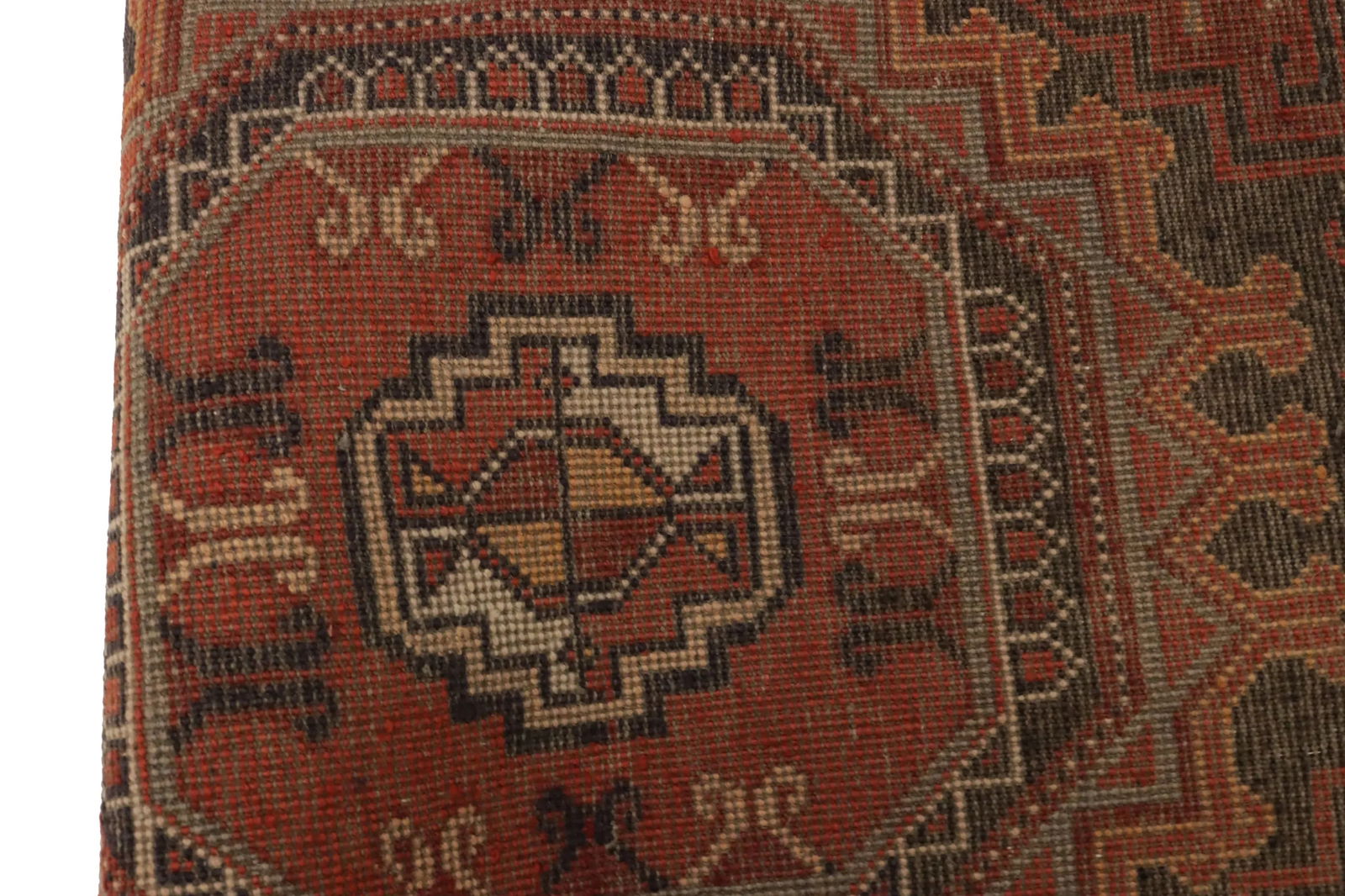 Vintage Tribal Orange 2'2X3'6 Karajeh Persian Rug - 11