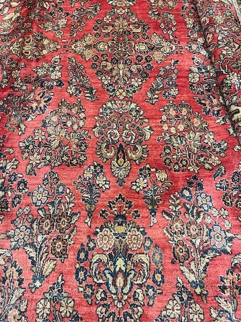 Antique Persian Large size Sarouk Rug-1129 - 3