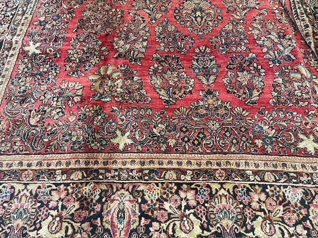 Antique Persian Large size Sarouk Rug-1129 - 4
