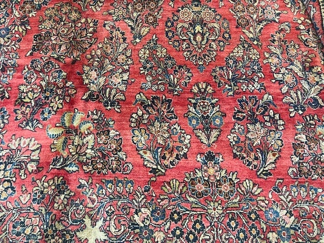Antique Persian Large size Sarouk Rug-1129 - 5