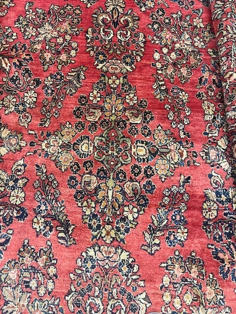 Antique Persian Large size Sarouk Rug-1129 - 7