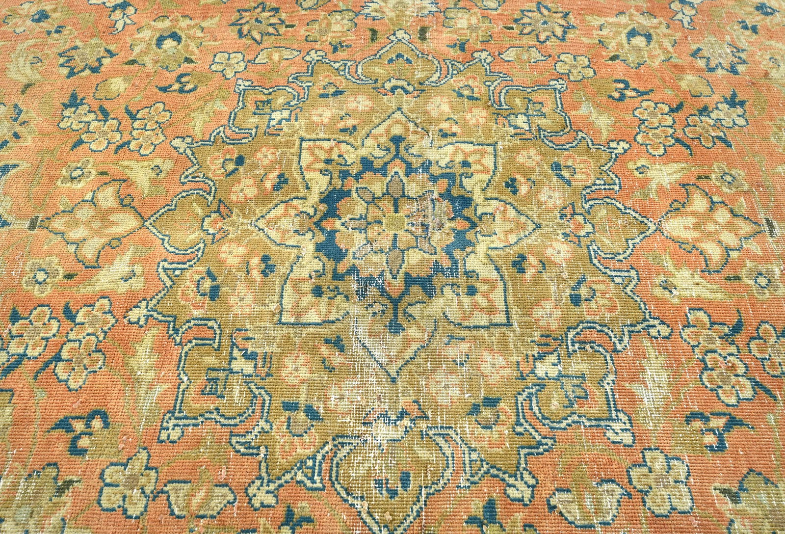 Semi Antique Floral Traditional 6X9 Distressed Vintage Oriental Rug - 5