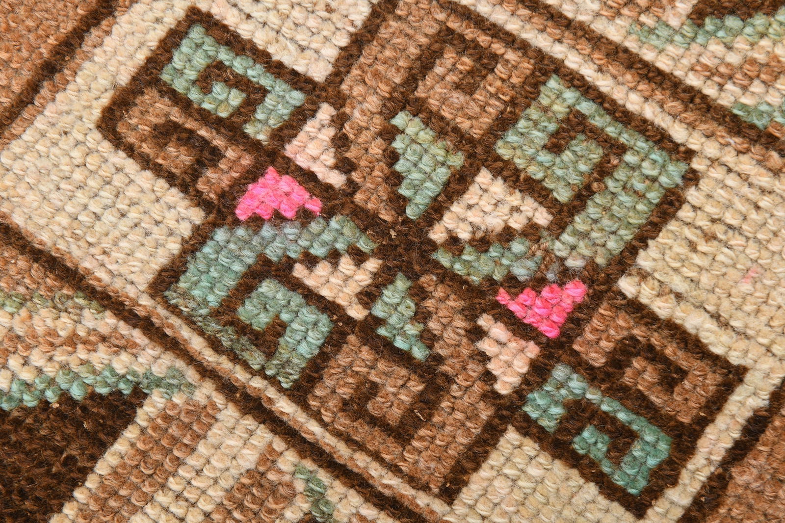 1'1'' x 2'10'' Unique Handmade Vintage Rug - 19474 - 10