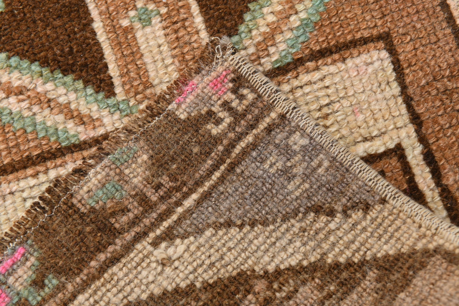 1'1'' x 2'10'' Unique Handmade Vintage Rug - 19474 - 15