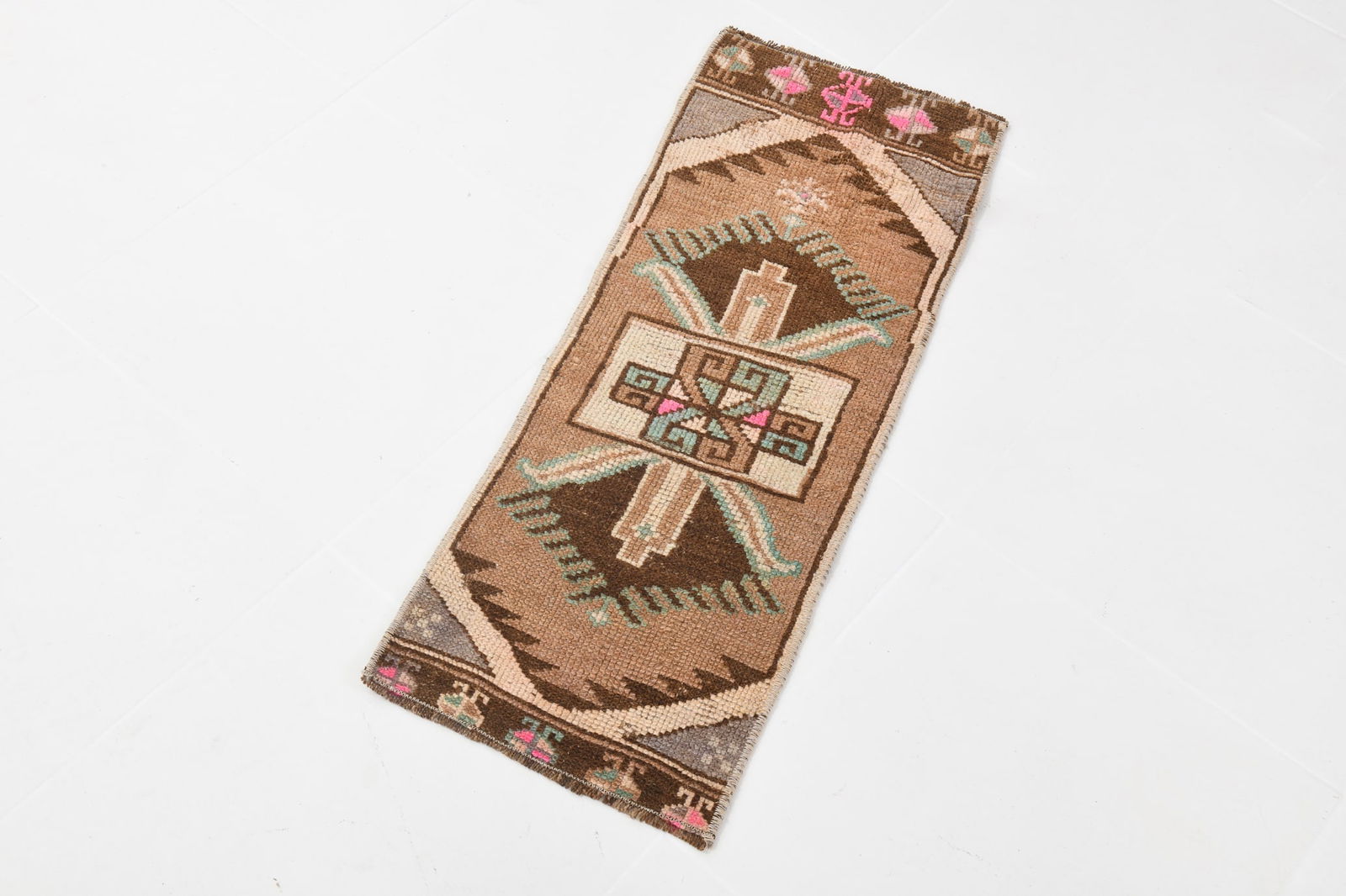 1'1'' x 2'10'' Unique Handmade Vintage Rug - 19474 - 3