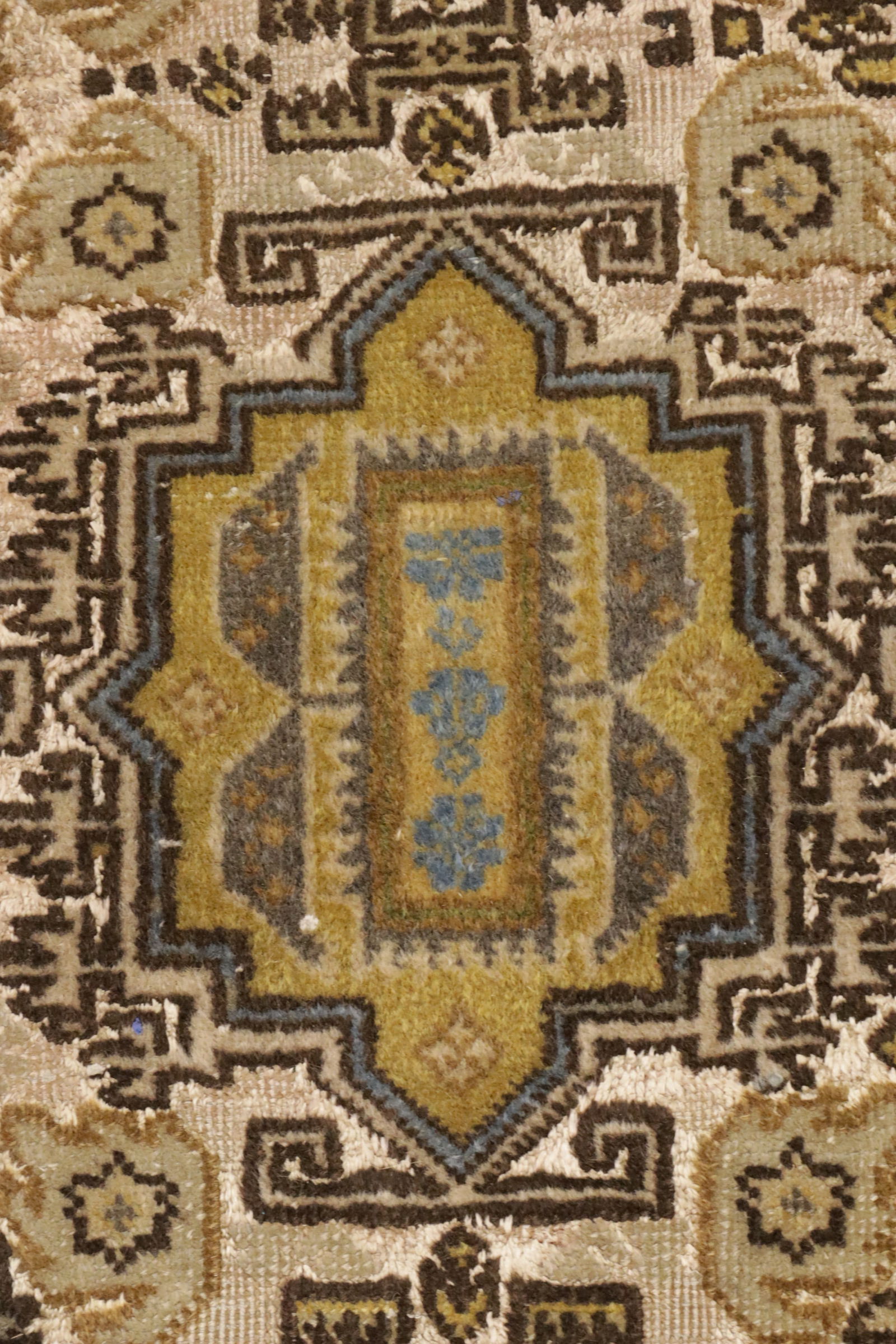 Cream Floral 4X6 Semi Antique Vintage Oriental Persian Rug - 11