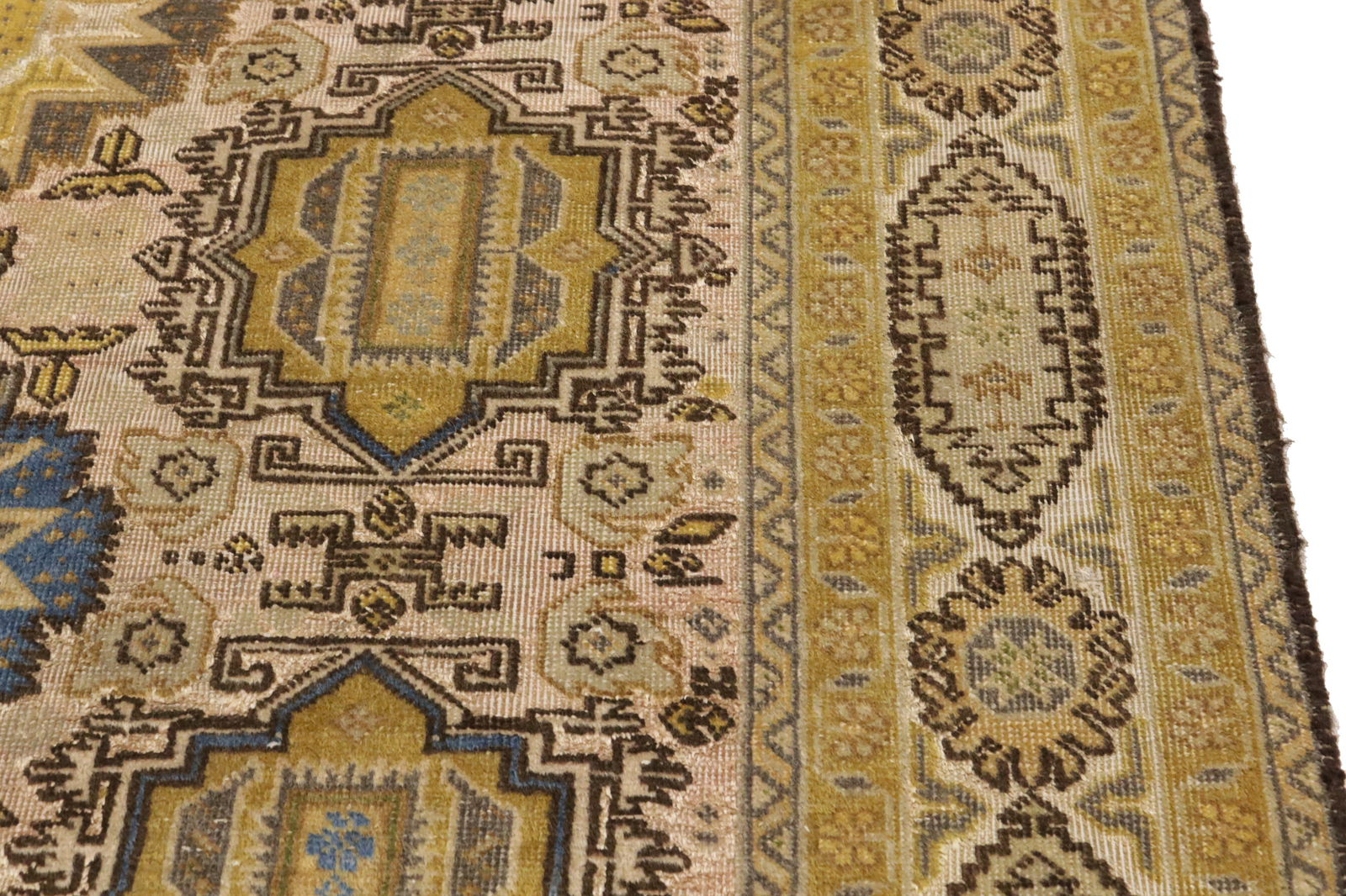 Cream Floral 4X6 Semi Antique Vintage Oriental Persian Rug - 16