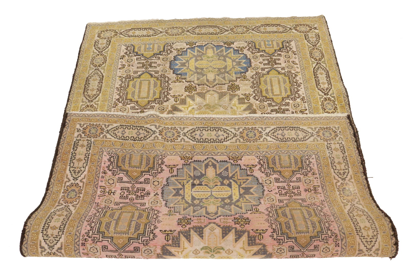 Cream Floral 4X6 Semi Antique Vintage Oriental Persian Rug - 19