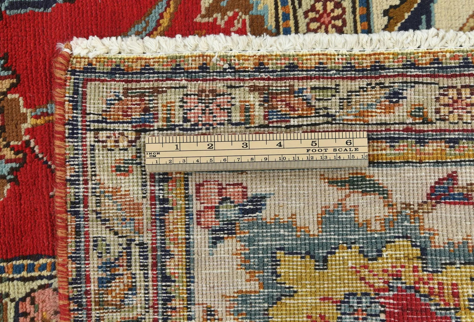 Semi Antique Red Floral 8X11 Distressed Vintage Oriental Rug - 10