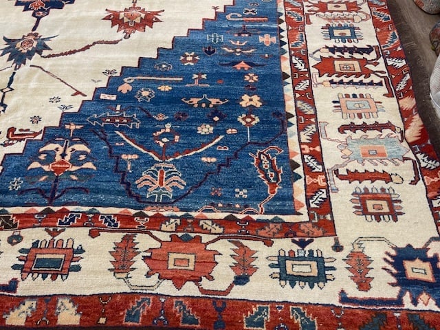 Vintage Bakhshayesh Turkish Azari Rug-1159 - 5