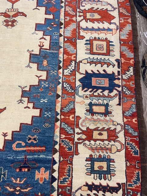 Vintage Bakhshayesh Turkish Azari Rug-1159 - 9