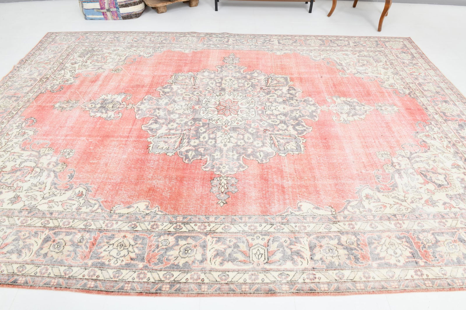 8'11'' x 12'9'' Turkish Vintage Runner Rug - 19954 - 6