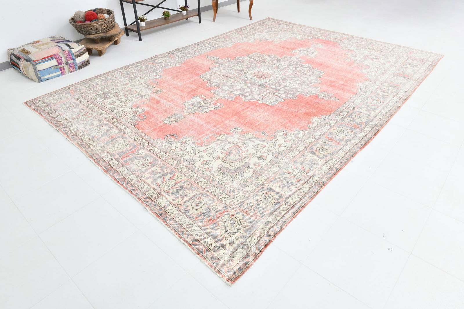 8'11'' x 12'9'' Turkish Vintage Runner Rug - 19954 - 7