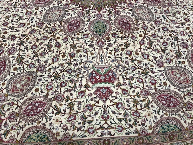Vintage Persian Tabriz Rug-5286 - 4