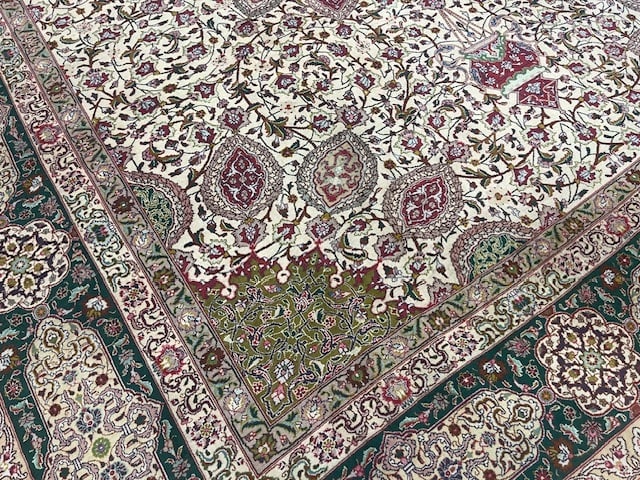 Vintage Persian Tabriz Rug-5286 - 7