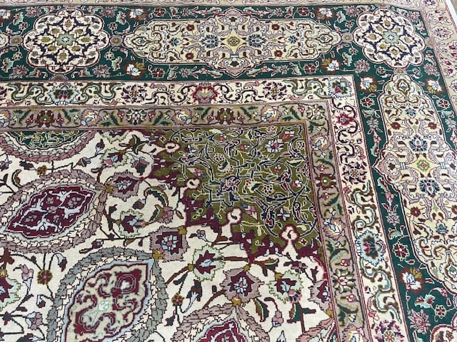 Vintage Persian Tabriz Rug-5286 - 8