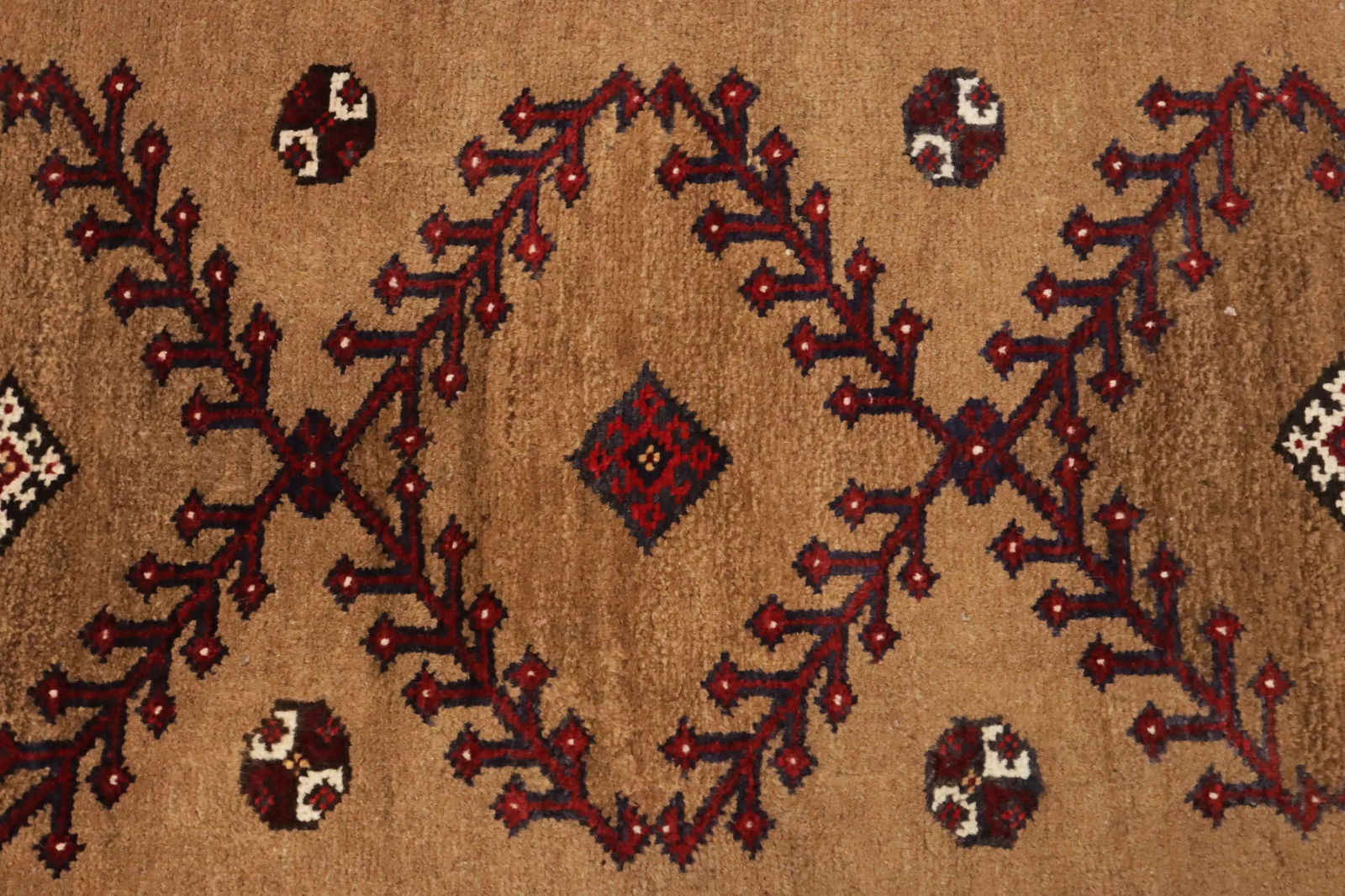 Vintage Khaki Tribal 2'4X3'8 Shiraz Persian Rug - 7