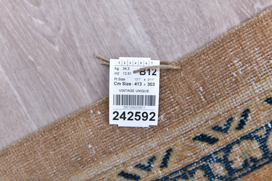 9'11'' x 13'6'' Unique Handmade Vintage Rug - 242592 - 16