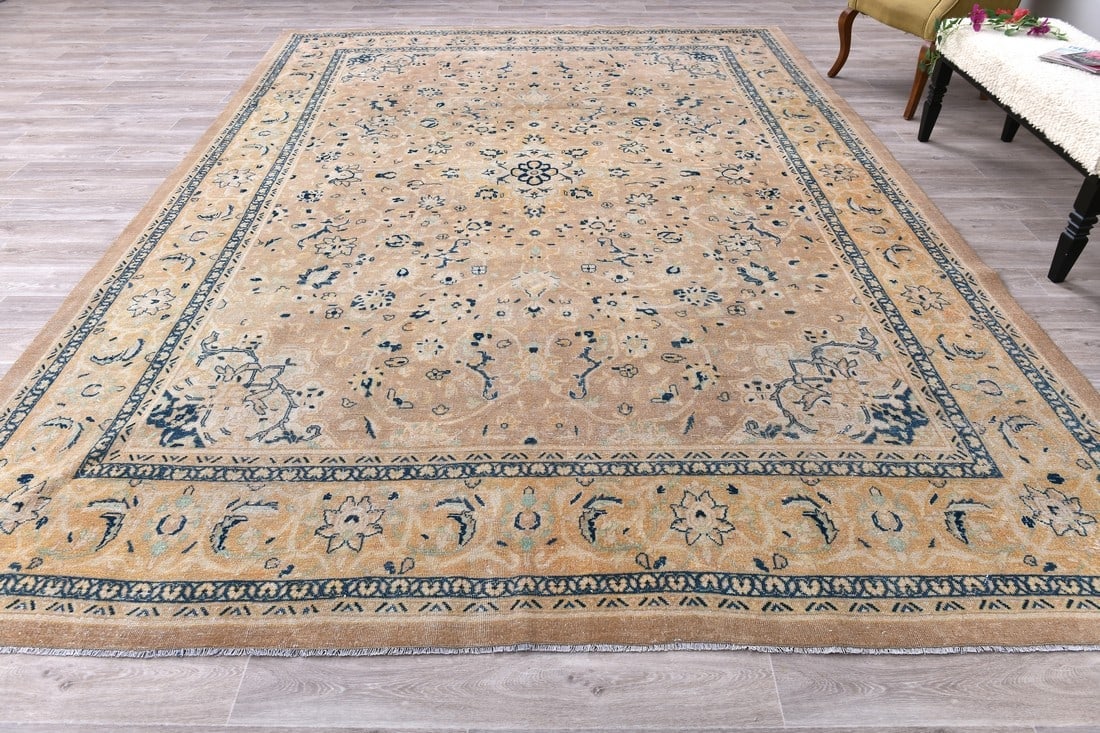 9'11'' x 13'6'' Unique Handmade Vintage Rug - 242592 - 5