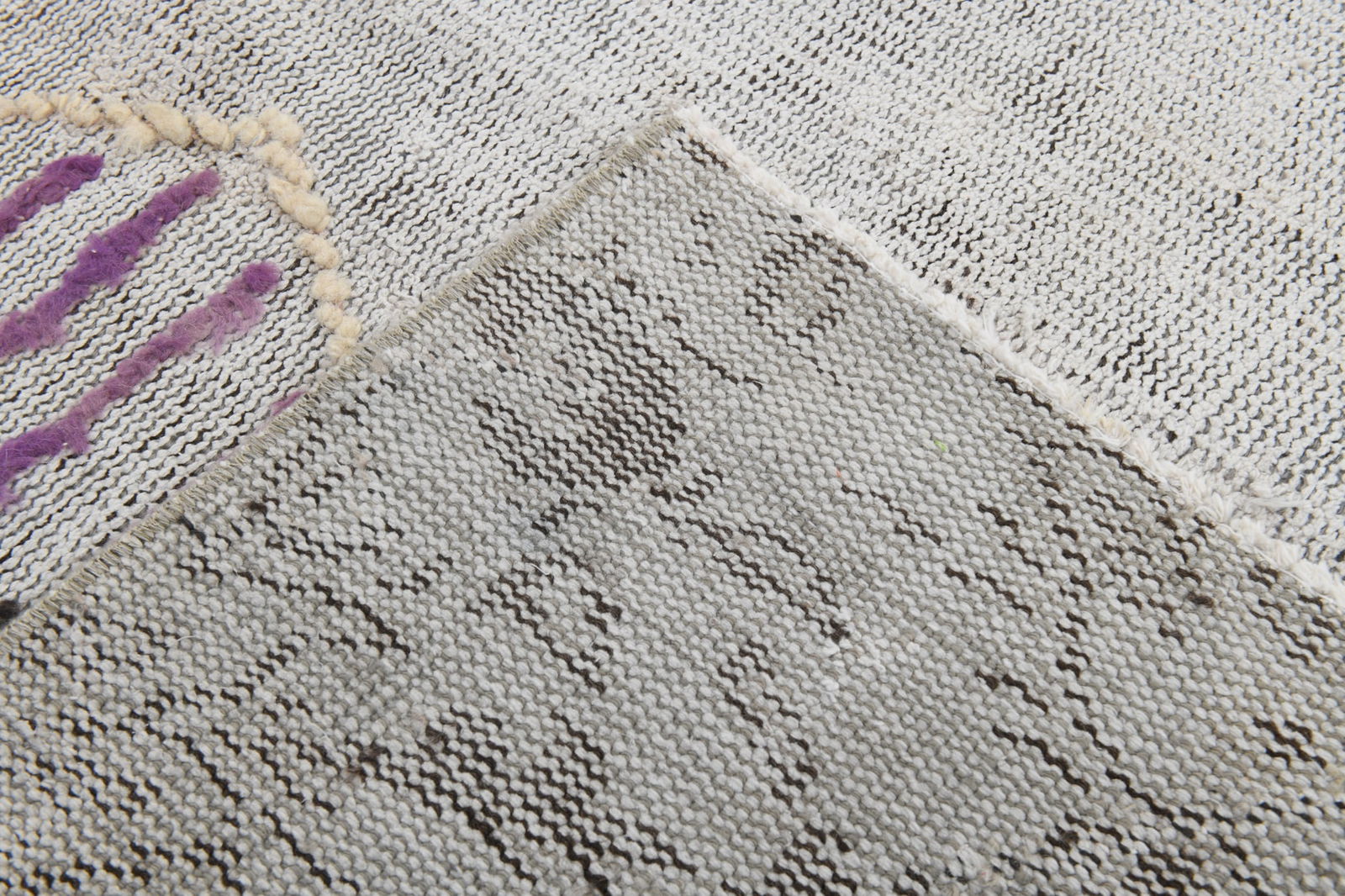 6'2'' x 7'10'' Handmade Vintage Wool Rug - 230 - 16