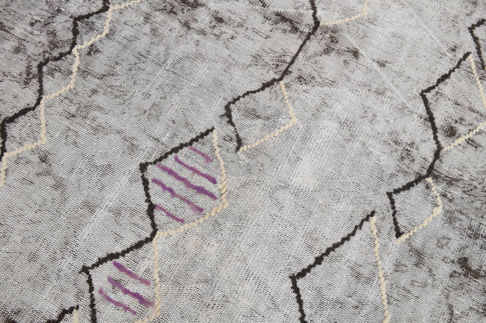 6'2'' x 7'10'' Handmade Vintage Wool Rug - 230 - 9